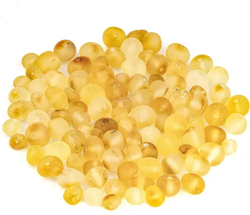 Vista 15 de Cuentas de ámbar estilo barroco, pulido y crudo, piedra báltica 100% natural, 0.197-0.236 in, suelta con agujeros perforados, varios colores - Amber