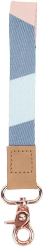 Vista 14 de Correa de muñeca de Thread Wallets para hombres y mujeres, llavero de pulsera para insignia, billetera y correa de muñeca para teléfono Negro