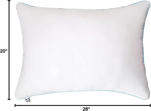 Vista 9 de Sealy Slumber - Almohada de equilibrio de temperatura de algodón estándar/Queen (2 unidades)