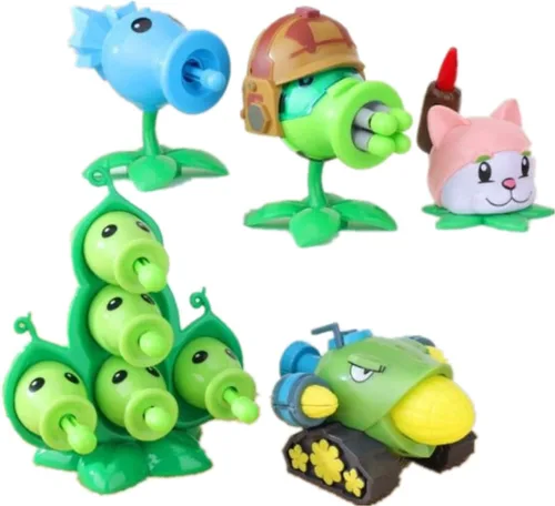 Vista 5 de JHESAO 1 pieza de juguetes de plantas y zombis, figuras de acción Zombies PVZ, juego de juguetes de 1 serie 3, grandes regalos para niños