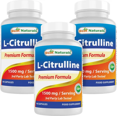Vista 9 de Best Naturals Cápsulas de L-citrulina – 1500 mg/porción – Sin OMG – Sin gluten – 90 cápsulas (90 unidades (paquete de 1))