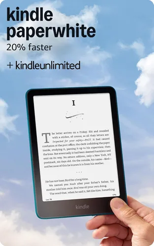 Vista 12 de Amazon Kindle Paperwhite 16 GB (último modelo). El Kindle más rápido de la historia, con nueva pantalla de 7″ sin reflejos y batería durable. Negro