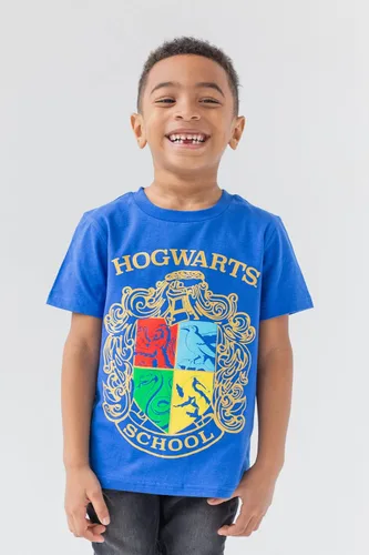 Vista 2 de Harry Potter Paquete de 3 camisetas sin botones para niños pequeños y grandes