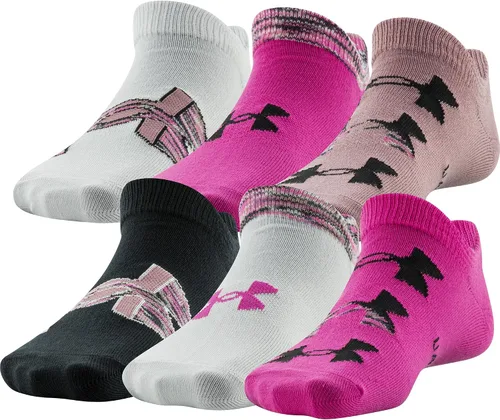 Vista 86 de Under Armour Calcetines ligeros invisibles Essential 2.0 para niños (paquete de 6)