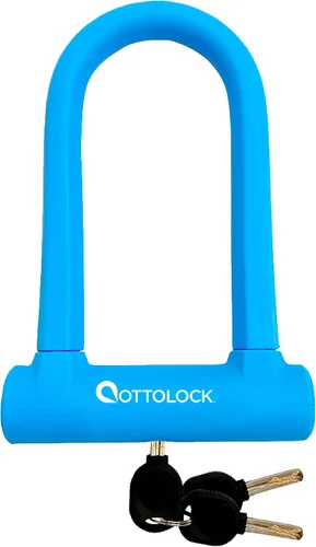Vista 12 de OTTOLOCK Sidekick Compact U-Lock Candado de bicicleta ligero recubierto de silicona (negro) candados para bicicleta