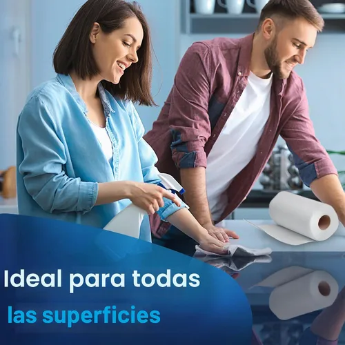 Vista 6 de Tork HB9201 Rollo de toallas perforadas de tamaño conveniente blanco, certificado compostable, 30 x 120 toallas