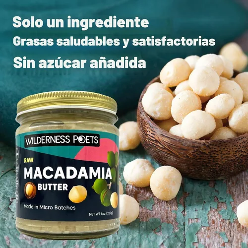 Vista 9 de Mantequilla de macadamia raw de Wilderness Poets