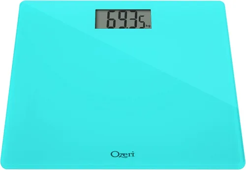 Vista 5 de Ozeri Báscula de baño de precisión (440 libras440.9 lbs) en vidrio templado, con tecnología de sensor de 1.76 oz (0.1 libras0.1 lbs) y tara