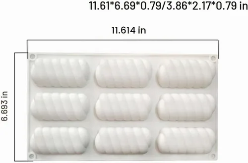 Vista 3 de Molde de silicona para hornear pasteles, moldes de jabón, moldes de silicona con forma de flor para postres franceses caseros para pastelería
