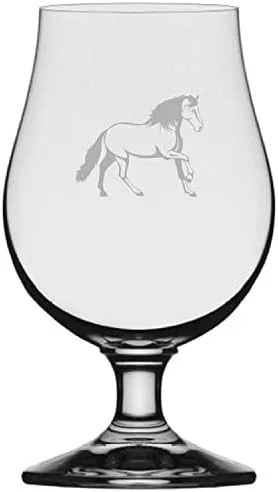 Vista 11 de Abaco Barb Body Horse - Vaso de cerveza Iona grabado (13.25 onzas)
