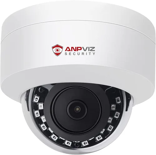 Vista 10 de Anpviz Cámara PoE de 5 MP, cámara IP PoE de seguridad para vandalismo al aire libre con audio, visión nocturna de 98 pies, H.265, grabación 24/7 Gris