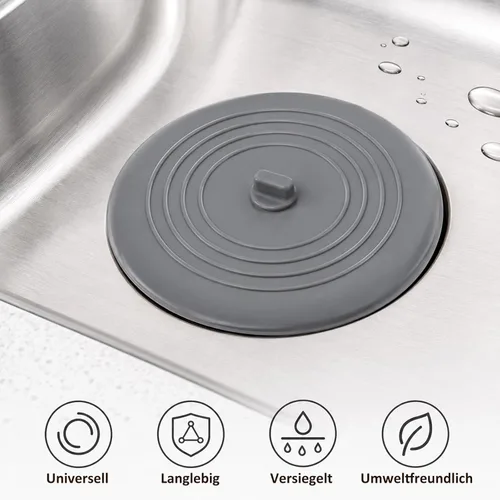 Vista 6 de Tapón de baño grande de 6 pulgadas para desagüe de silicona