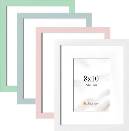 Vista 24 de eletecpro Marcos de fotos coloridos de 4 x 6 pulgadas, paquete de 4