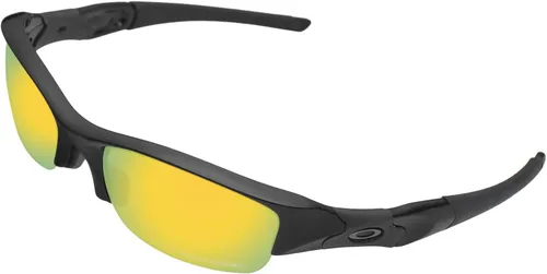 Vista 2 de BroLizard - Lente polarizada para gafas de sol Oakley Flak Jacket, dorado