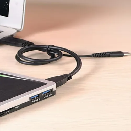 Vista 3 de Cable de datos micro USB 3.0, USB 3.0/USB Tipo-C a Micro B Cable de datos para CD/DVD/discos duros externos
