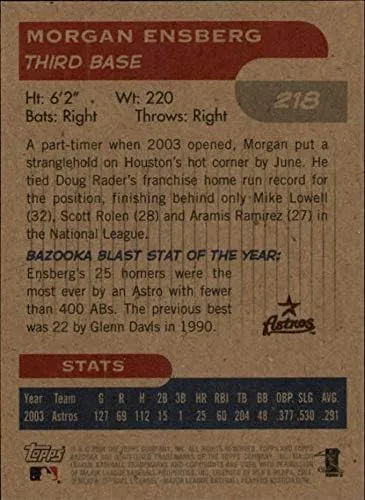 Vista 2 de 2004 Bazooka Minis #218 Morgan Ensberg - NM-MT