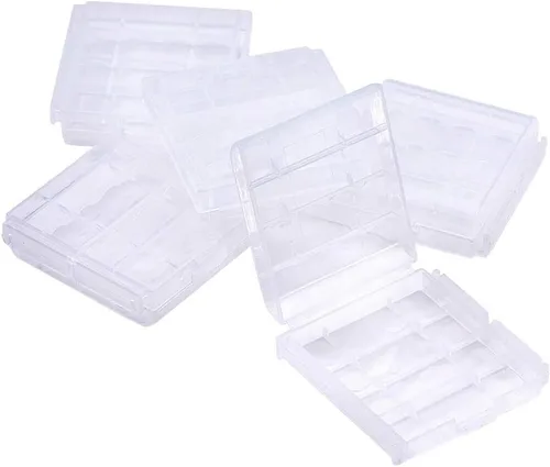 Vista 16 de Fielect Caja del sostenedor del caso del almacenamiento de la batería AA/AAA, color azul, 1pcs