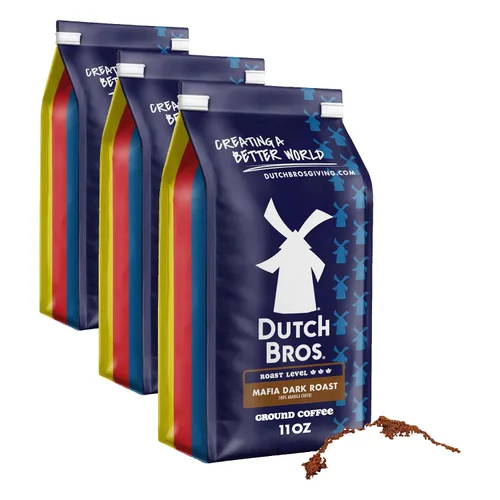 Vista 19 de Dutch Bros OG tostado medio, café molido Café molido 100% arábica, chocolate con leche y notas cítricas, combina con cremas Dutch Bros, 1 bolsa