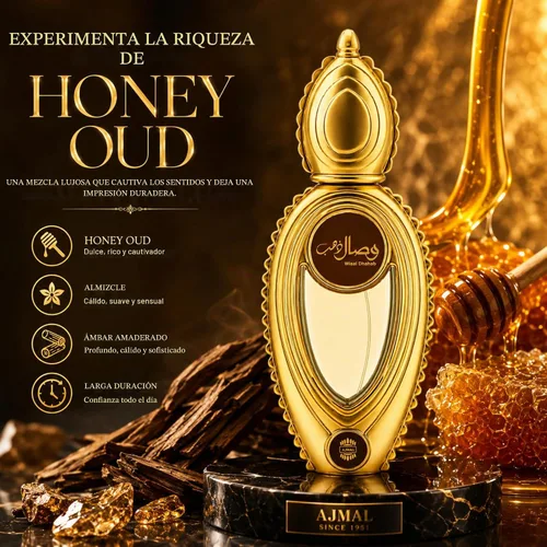 Vista 2 de Ajmal Wisal Dhahab Eau de Parfum Unisex, 1.7 oz - Aroma a madera afrutada