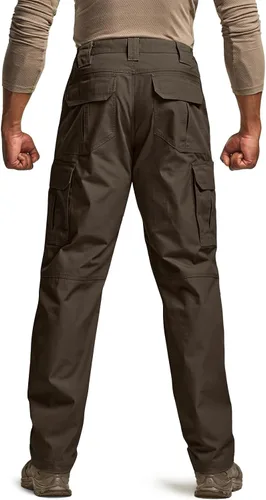 Vista 2 de CQR Pantalones tácticos tipo cargo, para hombre, tejido Ripstop, resistentes al agua, ligeros, para uso diario, para el trabajo, senderismo