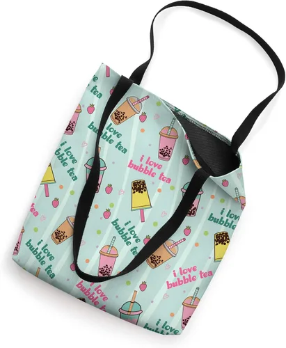 Vista 2 de Té de leche con diseño de té de burbujas para amantes del té de burbujas