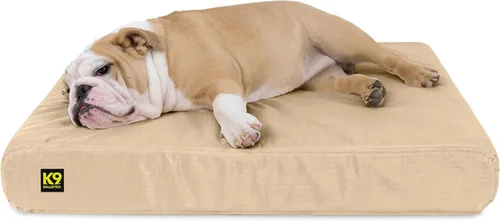 Vista 9 de K9 Ballistics Tough Ripstop - Cama ortopédica rectangular para perro, funda extraíble lavable, espuma ortopédica sólida para perros grandes de azul