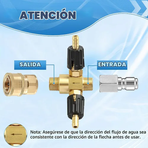 Vista 4 de JOEJET Inyector descendente ajustable para lavadora a presión, 3-5 GPM