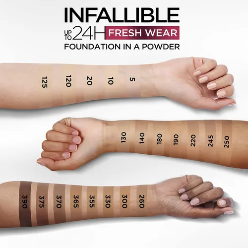 Vista 8 de L'Oréal Paris Infallible - Base de maquillaje en polvo, 24 horas de uso, impermeable, ámbar profundo, paquete de 3