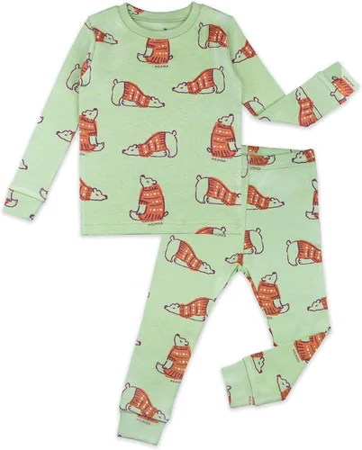 Vista 24 de moimoln Sibling Matching 6M-8Y Pijamas de algodón suave y cálido de modal con mangas largas de personaje, ajustados, para dormir todos los días