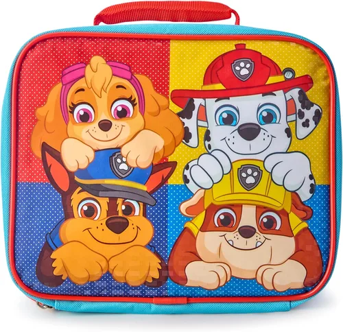 Vista 8 de Fast Forward Cars Lightning McQueen Bolsa de almuerzo aislada para niños Rojo(Cars Red)