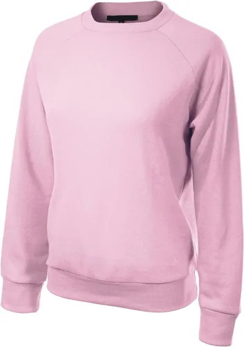 Vista 86 de MixMatchy Sudadera básica suave y cómoda de forro polar con cuello redondo para mujer