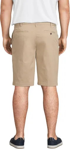 Vista 2 de Lands' End Pantalones cortos chinos de 11 pulgadas para hombre, cómodos y cómodos
