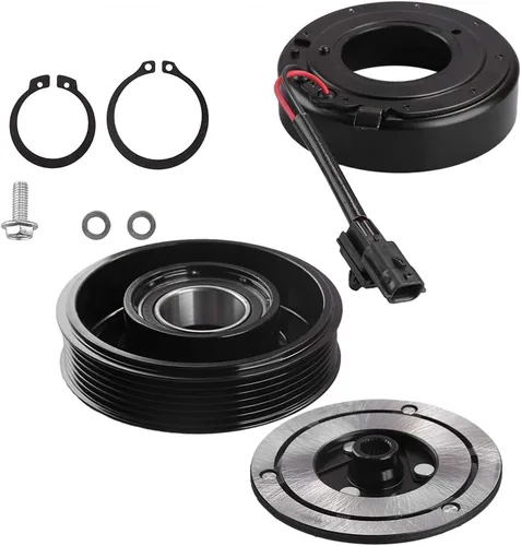 Vista 2 de Saihisday Reemplazo del conjunto del embrague del compresor de CA para Nissan Sentra 2007-2011 2.0L Kit de reparación de aire acondicionado bobina