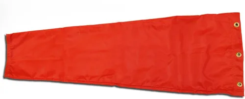 Vista 5 de Combo de manga de viento naranja de 8 x 36 pulgadas y marco de aluminio de 8 pulgadas fabricado en EE. UU