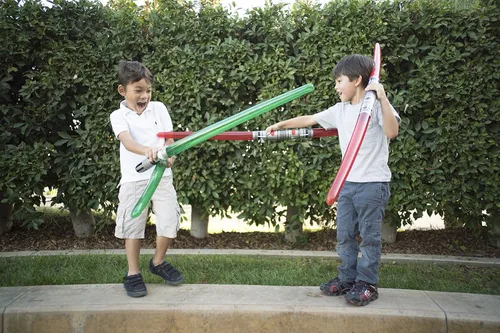Vista 4 de Premium - Espada Sable inflable, Sable de luz, Regalos para fiestas, Juego en acción, 34", Verde