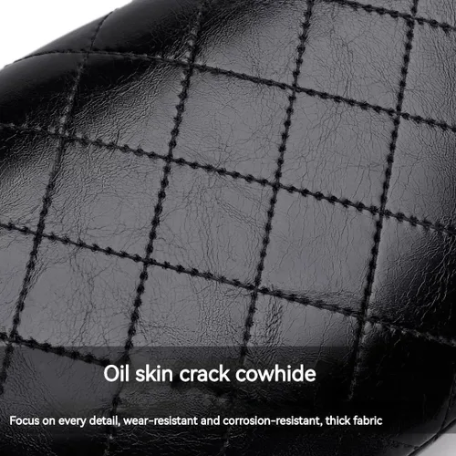 Vista 3 de Riñoneras para mujer, bolsa cruzada con correa ajustable para mujer, bolsa de cintura de cuero de moda, Negro -, Casual