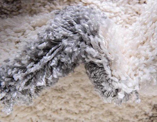 Vista 7 de Unique Loom Hygge Shag Collection - Alfombra moderna de inspiración marroquí, diseño geométrico, felpa y acogedora