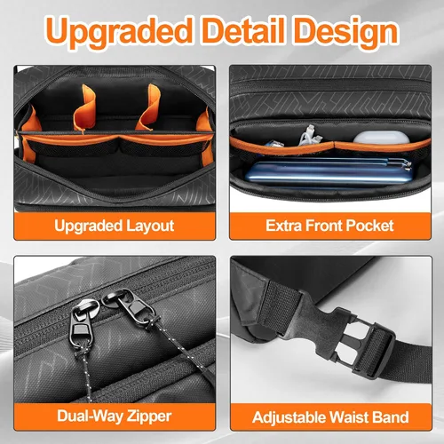 Vista 2 de PGmoon Funda de transporte compatible con DJI Osmo Pocket 3 Creator Combo Accesorios, Bolsa protectora de almacenamiento de mano/honda con múltiples
