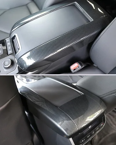 Vista 3 de Cubierta para caja de reposabrazos de control central para Toyota Highlander 2020-2025, protector de reposabrazos de fácil limpieza antiarañazos