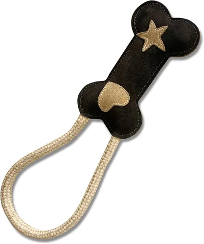 Vista 13 de Juguete de cuerda de hueso para perros, perfecto para perros XS - SM Juguetes duraderos para perros Estimulación interactiva y mental Hecho a