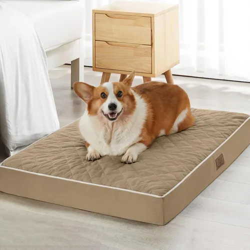 Vista 18 de WNPETHOME Camas ortopédicas XL para perros grandes, impermeables, extra grandes, con funda extraíble y lavable, cama para jaula de perro