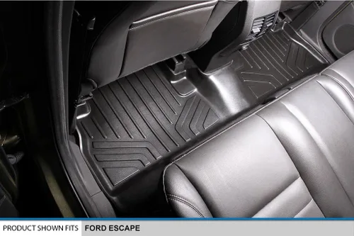 Vista 4 de MAXLINER - Juego de alfombrillas de suelo de ajuste personalizado de 2 filas compatibles con Ford Escape 2013-2019
