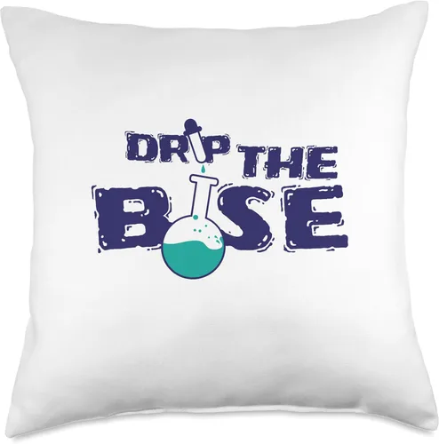 Vista 5 de chemistry laboratory chemist experiment reaction Chemistry Drop The Base - Almohada de 16 x 16 pulgadas, multicolor