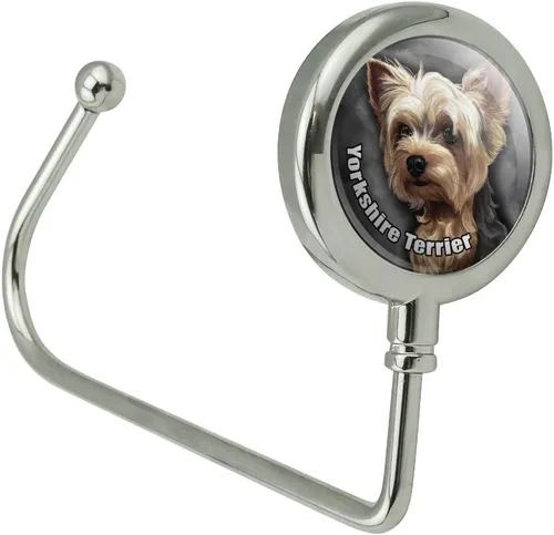 Vista 2 de Yorkshire Terrier Yorkie Perro Pet Purse Bag colgadero Holder Hook