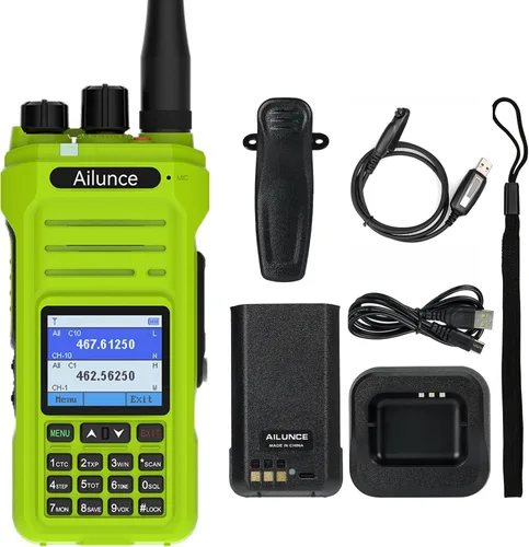 Vista 11 de Retevis Ailunce HA1G GMRS Radio de mano, radio de 2 vías con micrófono