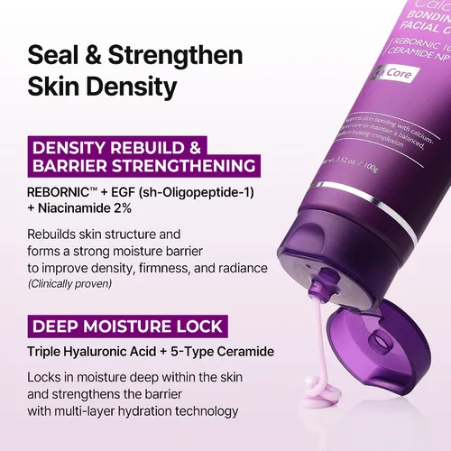 Vista 4 de Dr.Melaxin Crema facial de unión de calcio con REBORNIC 10,000 ppm y EGF, hidratante facial antienvejecimiento para densidad de piel, ceramida