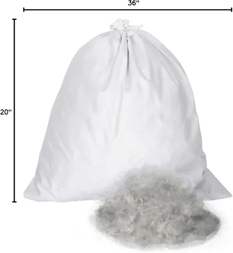 Vista 6 de East Coast Bedding Bulk Mezcla de Plumón y Plumas de Ganso 25/75 - Gris - Relleno de Calidad Premium para Almohadas, Cama, Throw, Sofá, Almohada
