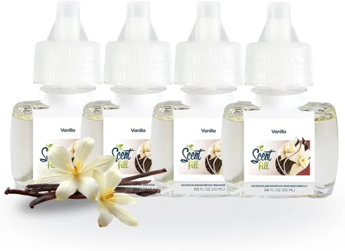 Vista 33 de Scent Fill Ambientador enchufable de sidra de manzana, 4 recambios de aceite perfumado