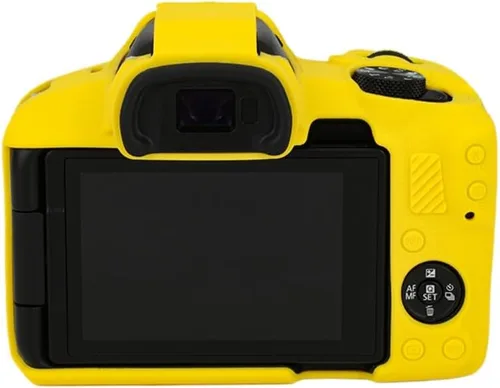 Vista 2 de Funda de cámara para Canon R50 - Funda protectora de silicona DSLR, jaula desmontable, a prueba de golpes, a prueba de polvo (blanco)