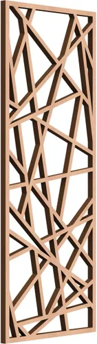 Vista 122 de Conway Paneles de pared decorativos de madera con calado, 9 3/8 pulgadas de ancho x 24 3/8 pulgadas de alto x 1/4 de alto, aliso